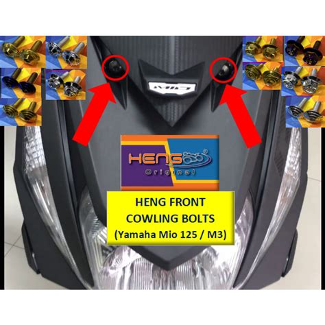 HENG Original Front Cowling Bolts For Yamaha Mio I 125 M3 Sold As