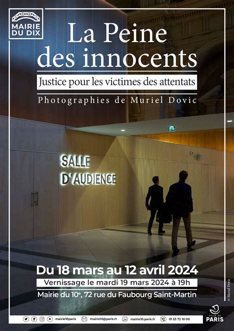 Exposition La Peine des innocents justice pour Mairie du 10ᵉ