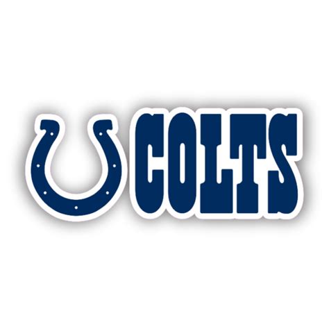 Indianapolis Colts – Horseshoe With Colts – Temporary Tattoo – Biggest ...