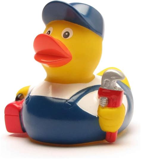 Duckshop I Rubber Duck Plumber I Bath Duck Amazon Co Uk Toys Games