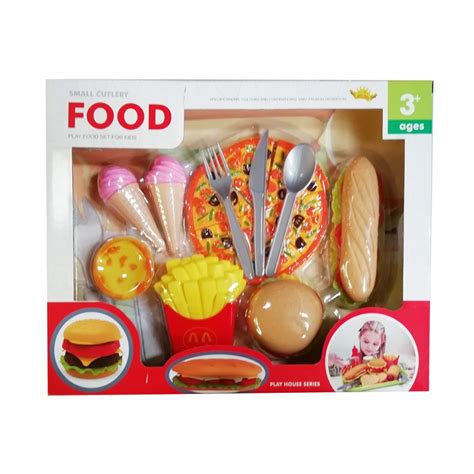 Set Hamburguesas Pizza Comida Desarmable Juguete Fast Niños Papas 251420