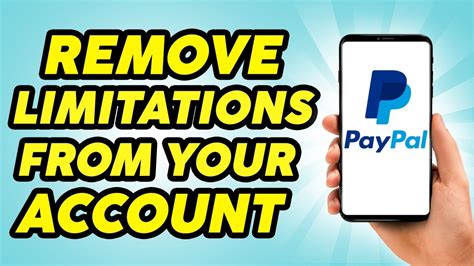 How To Remove Limitations From Paypal Account Youtube