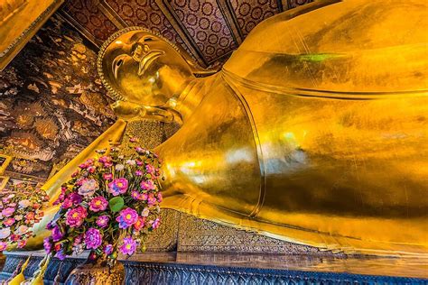 涅槃仏 ワット ポー寺院 バンコク タイ 仏教 横たわって 旅行 写真背景 無料ダウンロードのための画像 Pngtree