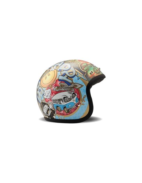 Casco Dmd Jet Vintage Woodstock Para Cascos Jet