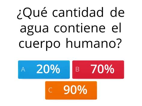 Importancia del agua Questionário