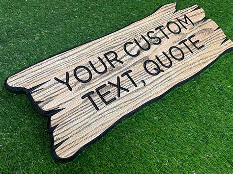 Engraved Wood Sign With Custom Text Personalized Wood Sign for Rustic ...