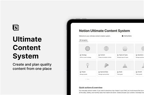 Notion Ultimate Content System Template Notion Template