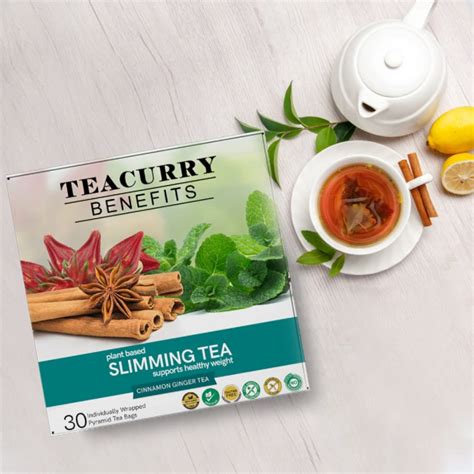 Teacurry Slimming Tea With Diet Chart 30 Tea Bags Helps In Weight Loss Men And Women Herbal