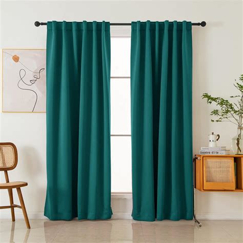 Pickluc Blackout Curtains 84 Inches Long 2 Panels Black