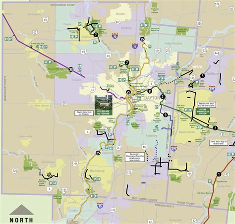 Dayton Regional Bike Trail Map in Ohio image - Free stock photo ...