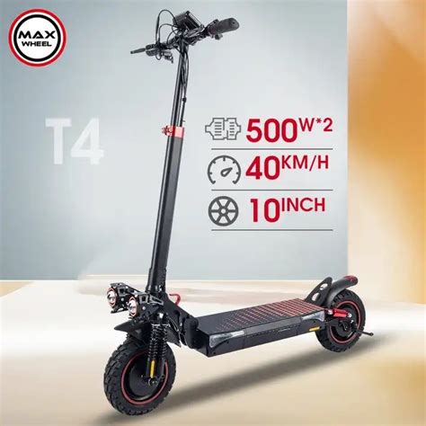 Eu Warehouse Powerful Dual Motor Km Range Scooter Off Road Foldable