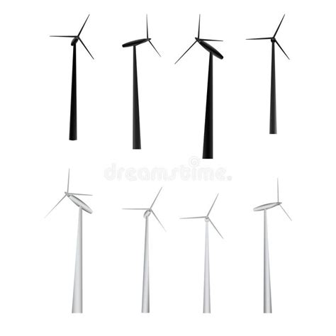 Wind Turbine Vector 01 stock vector. Illustration of grass - 16151134