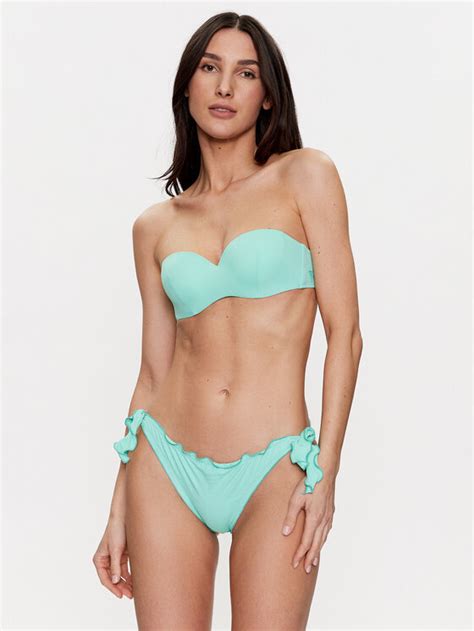 Guess Góra od bikini E2GJ52 LY00K Turkusowy Modivo pl