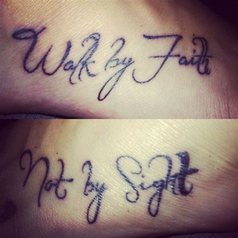 Walk By Faith Not By Sight Tattoos At Tattoo