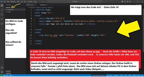 Programmieren Lernen Ein Bild Anzeigen In Visual Studio Code Wie