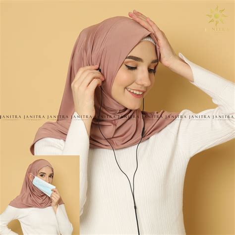 Jual Hijab Sport Lubang Telinga New Normal Series Kerudung Olahraga