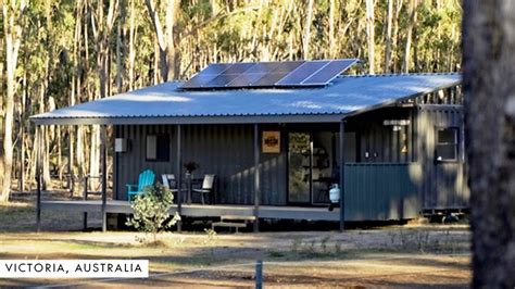 Country Cabins Off Grid Container Home In Victoria Australia Youtube