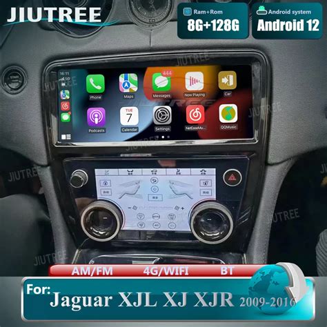 Android 12 Car Radio Ac Panel For Jaguar Xj Xjl Xjr 2009 2016 Upgrade