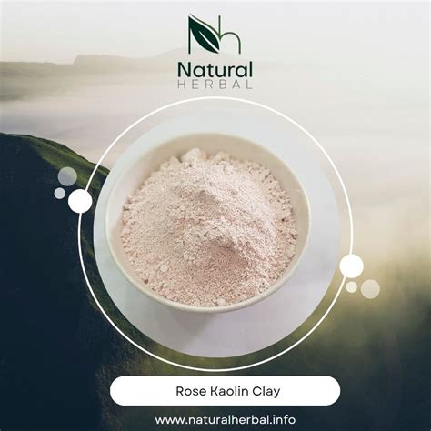 Natural Herbal Powdered Rose Kaolin Clay Powder For Cosmetics Grade