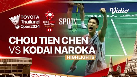 Chou Tien Chen TPE Vs Kodai Naroka JPN Highlights Toyota