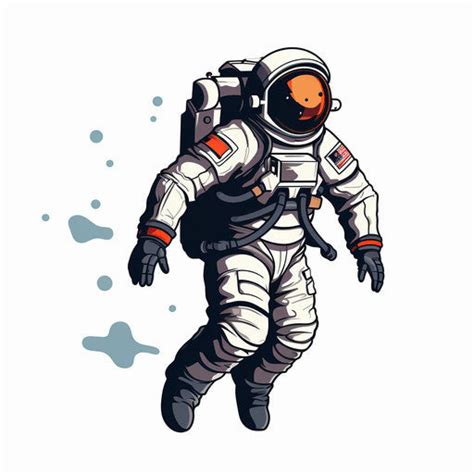 Astronaut Clipart in Minimalist Art Style: Vector & 4K – IMAGELLA