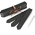 KINGLAKE 10Pcs Slate Plant Labels And Talcum Pen Natural Slate Plant