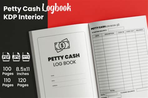 Petty Cash Log Book Kdp Interior Graphic By Kdp Champ Creative Fabrica