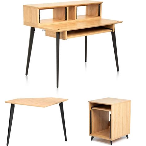 Gator Frameworks Elite Series Complete Desk Package Natural Maple