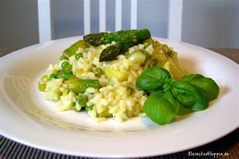 Risotto Mit Gr Nem Spargel Jungen Erbsen Rezept F R Spargelrisotto