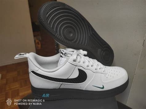 Men S Nike Air Force 1 07 LV8 J22 White Black Washed Teal DR0155 100