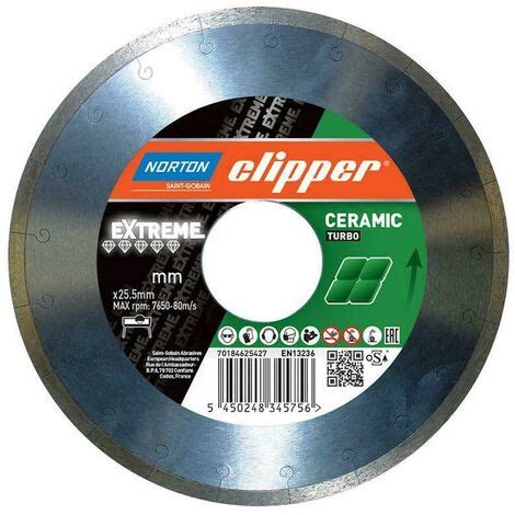 Disque Diamant Norton Clipper Extreme Ceramic Soft X