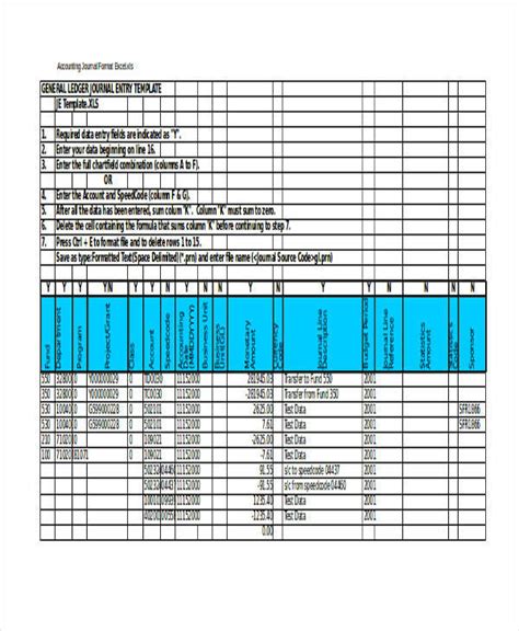 FREE 14 Accounting Forms in Excel