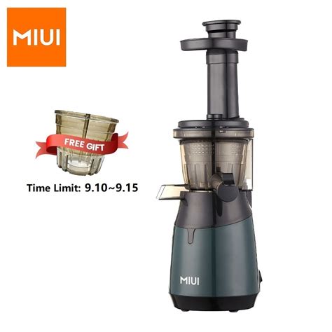 MIUI Mini Slow Juicer Screw Cold Press Extractor Patented Filter Free