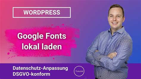 WordPress Fonts Lokal Einbinden Super Einfach YouTube