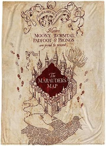 Amazon Warner Bros Harry Potter Marauders Map Throw Blanket