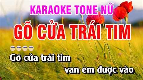 G C A Tr I Tim Karaoke Nh C S Ng Tone N Karaoke Qu C Th I Youtube