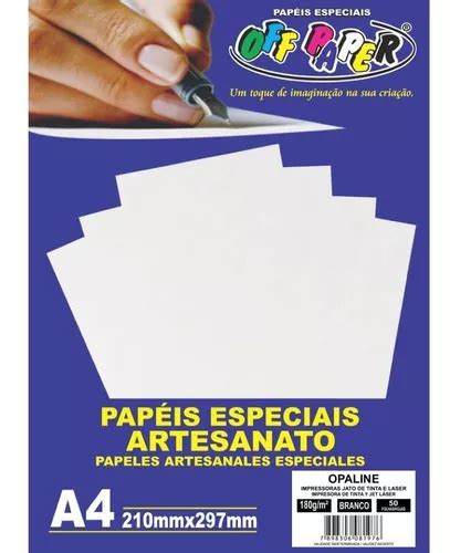 Papel Opaline A Branco G Off Paper Folhas Parcelamento Sem Juros