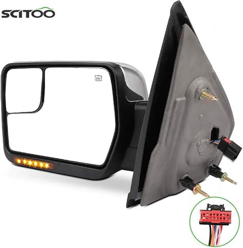 Amazon Scitoo Fit For Ford Towing Mirror Chrome Rear View Mirror