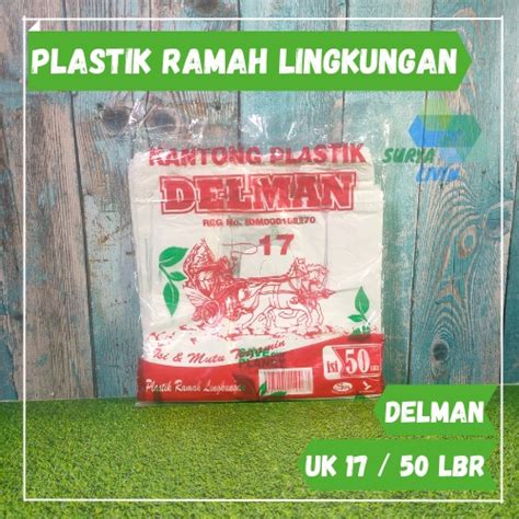 Jual Kantong Kresek Plastik Ramah Lingkungan Delman Isi Lembar Uk