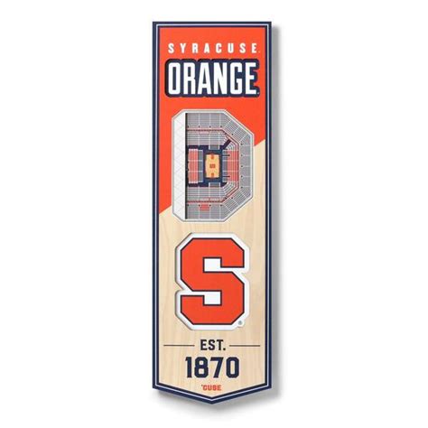 YouTheFan NCAA Syracuse Orange 3D Stadium 6 x 19 Banner-Carrier Dome ...