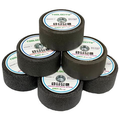 Toolocity 4 In Silicon Carbide Green Grinding Stones 5 8 11 Thread For