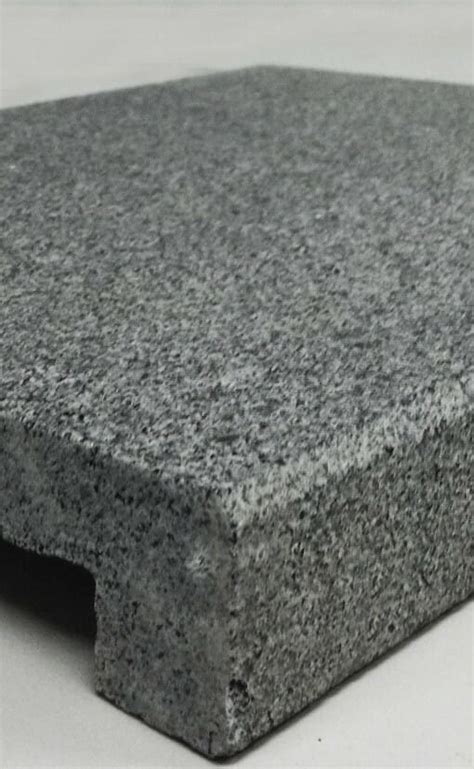 Raven Grey Granite Rebated Coping Tile Granite Pavers Supplier