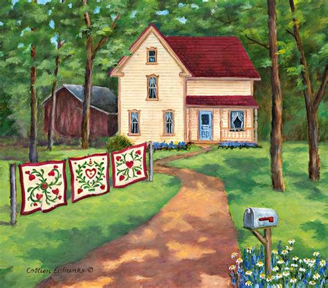 Colleen Eubanks Country Living February 2019 Watercolor House