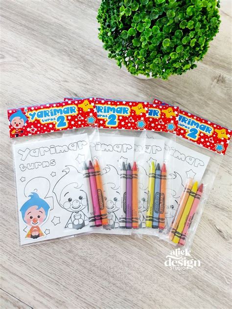 Plim Plim Coloring Book Plim Plim Party Decor Plim Plim Birthday