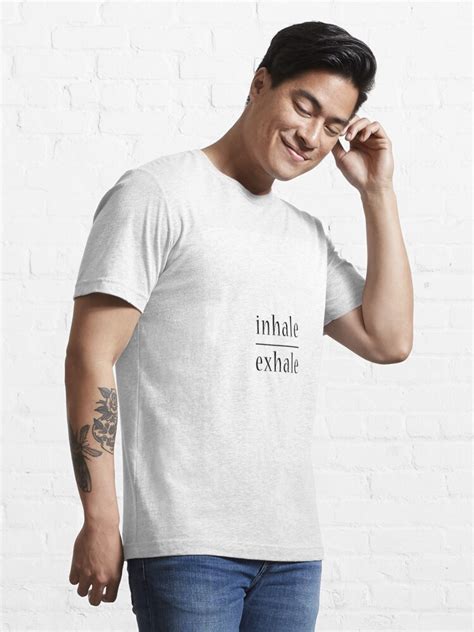 Inhale Exhale T Shirt For Sale By Treschicxo Redbubble Inhale