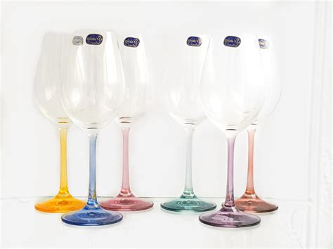 Набор бокалов для вина 250 мл (6шт) "Виола Арлекино" | Посуда под вино ...