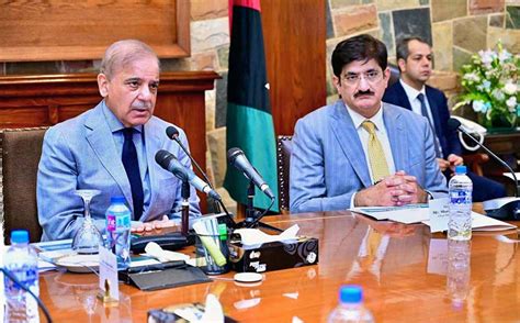 Prime Minister Muhammad Shehbaz Sharif Chairs A Briefing Regarding