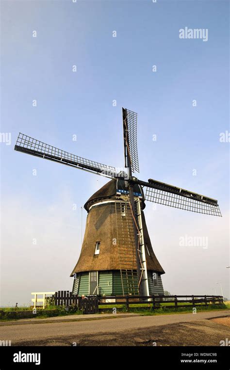 Windmill Volendam Netherlands Europe Stock Photo Alamy