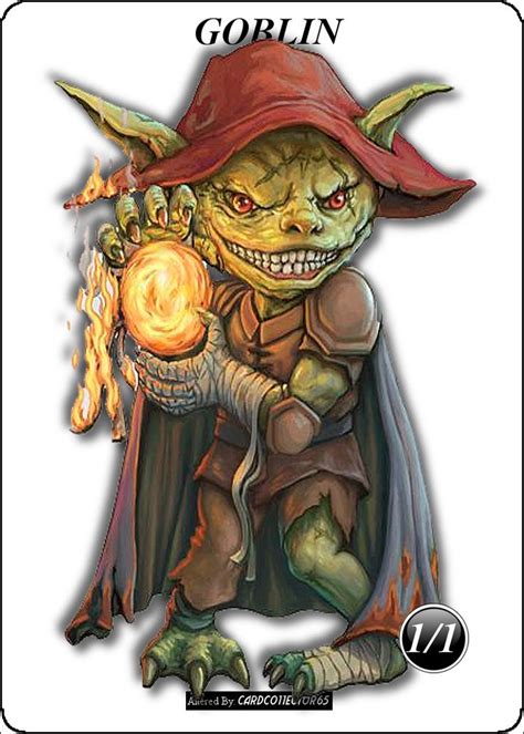 Goblin Token Mtg Custom Borderless Magic The Gathering Cards