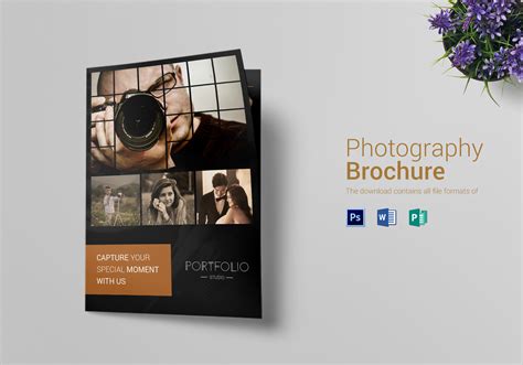 Photography Brochure Bi Fold Design Template In Psd Word Publisher